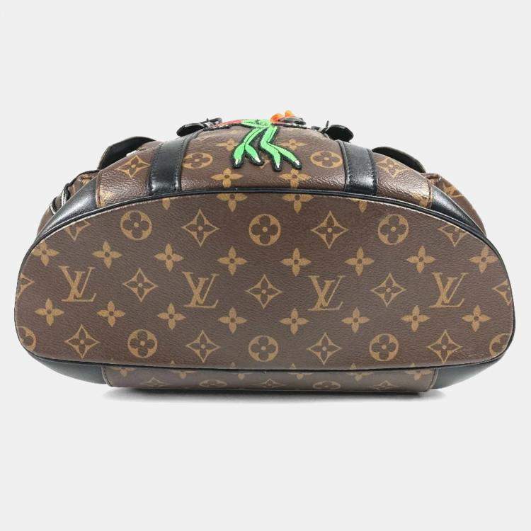 Pre Owned Louis Vuitton Monogram Lv Friend Virgil Abloh Christopher Pm Backpack Brown