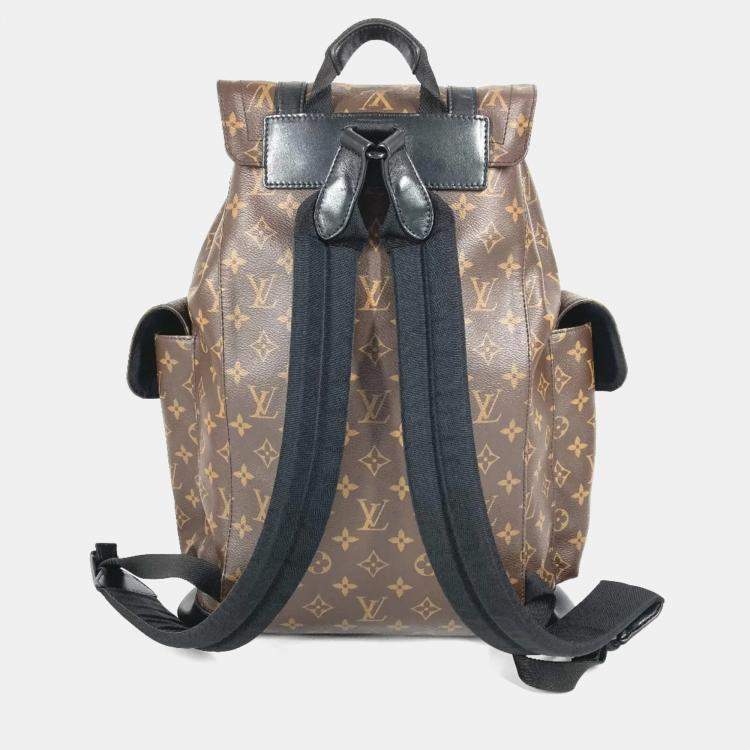 Pre Owned Louis Vuitton Monogram Lv Friend Virgil Abloh Christopher Pm Backpack Brown