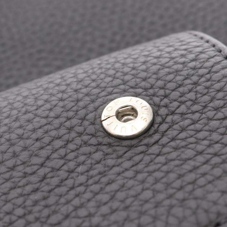 Pre Owned Louis Vuitton Christopher Slim Backpack Leather Black