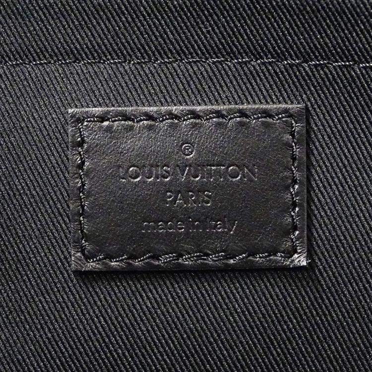 Pre Owned Louis Vuitton Monogram Eclipse Tote Bag/Handbag 2-Way Sac Plat 24H Black