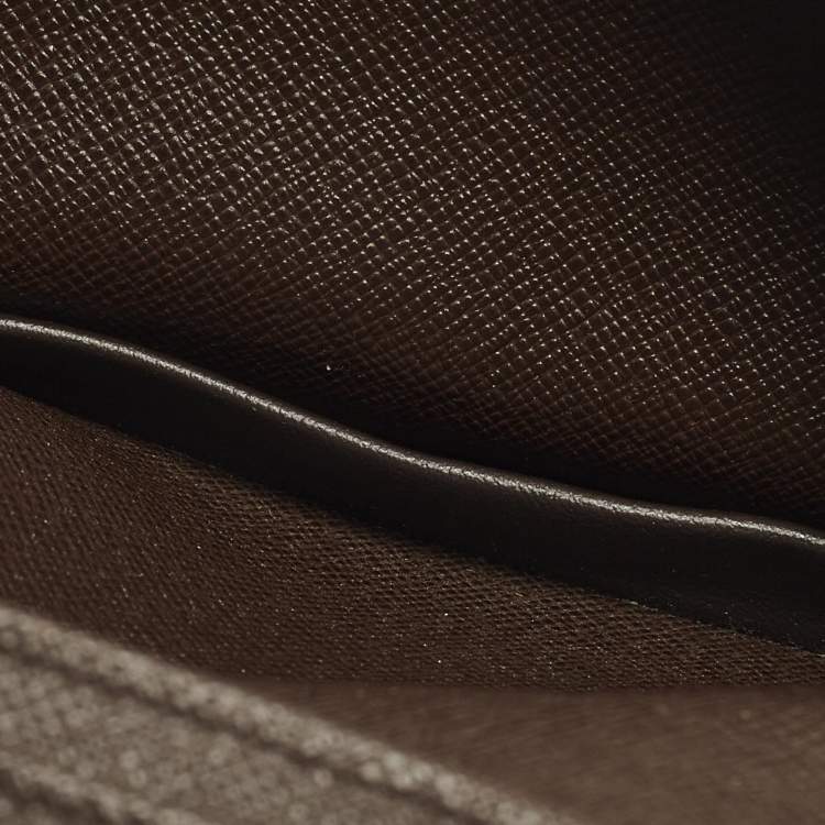 مملوكة مسبقًا Louis Vuitton Brazza Damier Ebene Canvas Wallet