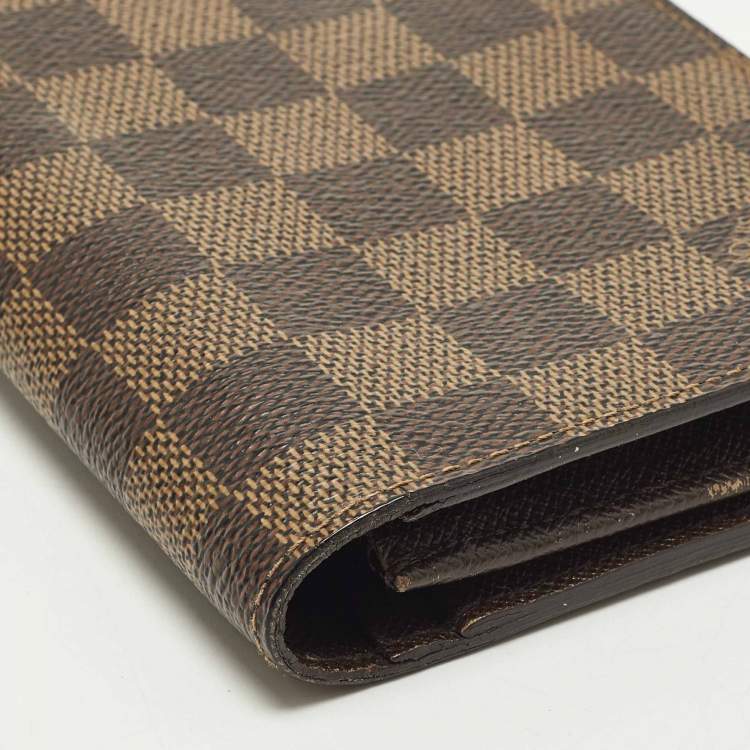 مملوكة مسبقًا Louis Vuitton Brazza Damier Ebene Canvas Wallet