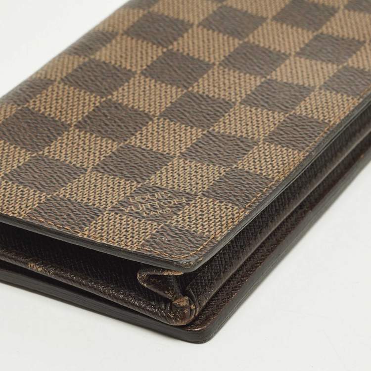 مملوكة مسبقًا Louis Vuitton Brazza Damier Ebene Canvas Wallet