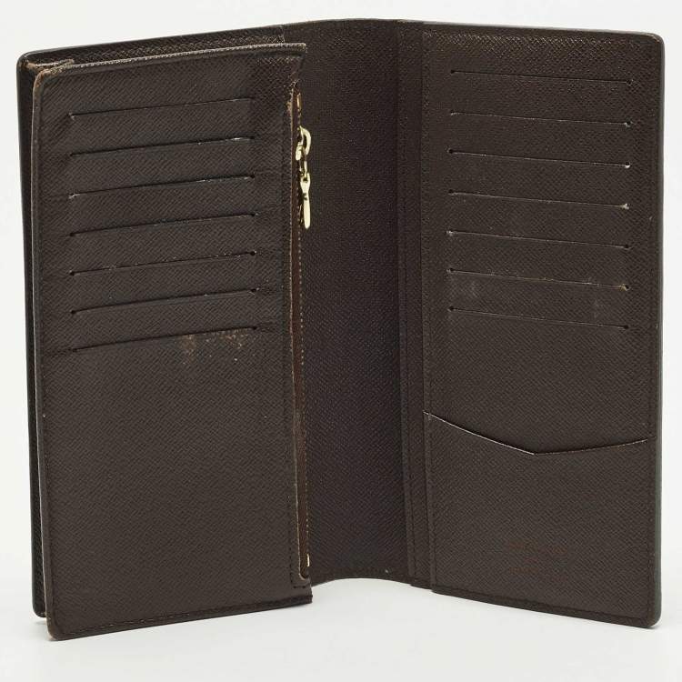 مملوكة مسبقًا Louis Vuitton Brazza Damier Ebene Canvas Wallet