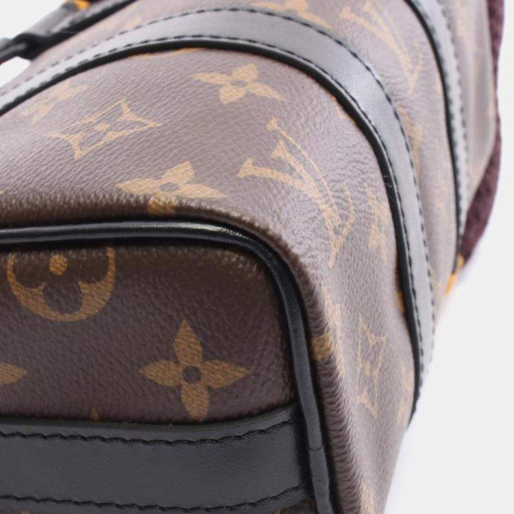Pre Owned Louis Vuitton Keepall Xs Monogram Lv Friend Monkey Handbag Pvc-Coated Canvas And Leather Brown/Multicolor