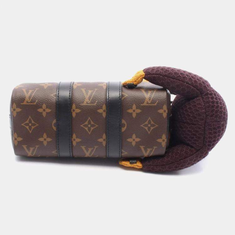 Pre Owned Louis Vuitton Keepall Xs Monogram Lv Friend Monkey Handbag Pvc-Coated Canvas And Leather Brown/Multicolor