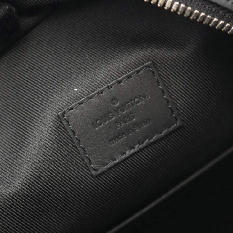 Pre Owned Louis Vuitton Discovery Backpack Pm Coated Canvas And Leather Monogram Macassar Brown Black