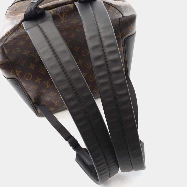 Pre Owned Louis Vuitton Discovery Backpack Pm Coated Canvas And Leather Monogram Macassar Brown Black