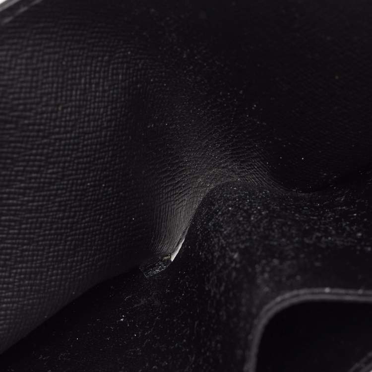 مملوكة مسبقًا محفظة لوي فيتون ثنائية الطي من جلد إيبي أسود