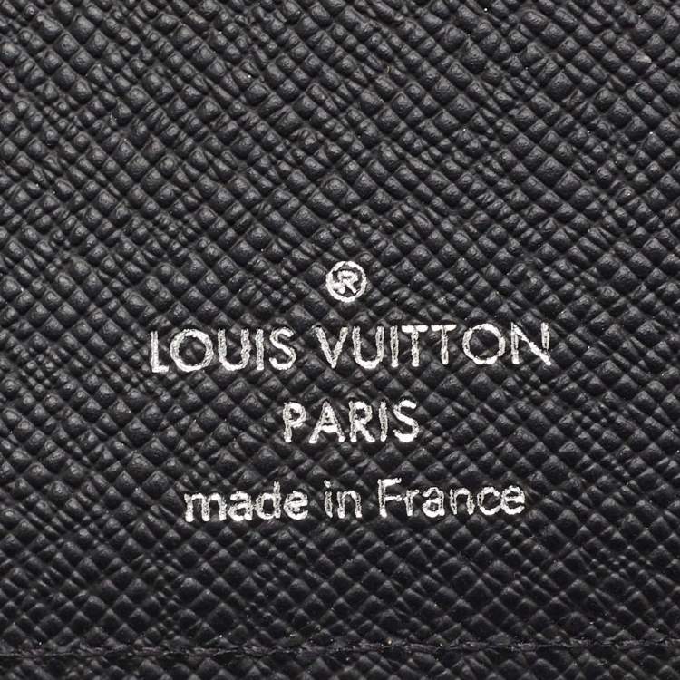 مملوكة مسبقًا محفظة لوي فيتون ثنائية الطي من جلد إيبي أسود