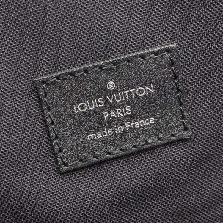 Pre Owned Louis Vuitton Christopher Mm Backpack Coated Canvas And Leather Monogram Macassar Brown Black