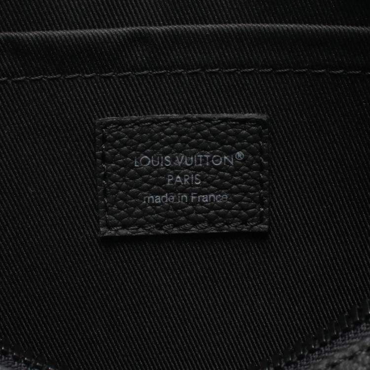 Pre Owned Louis Vuitton Keepall Bandouliere 25 Monogram Macassar Damouflage Handbag Coated Canvas And Leather Black