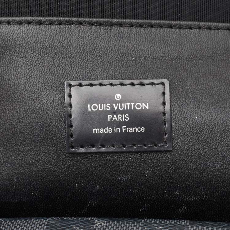 Pre Owned Louis Vuitton Toiletry Kit Black Damier Graphite Canvas Pouch