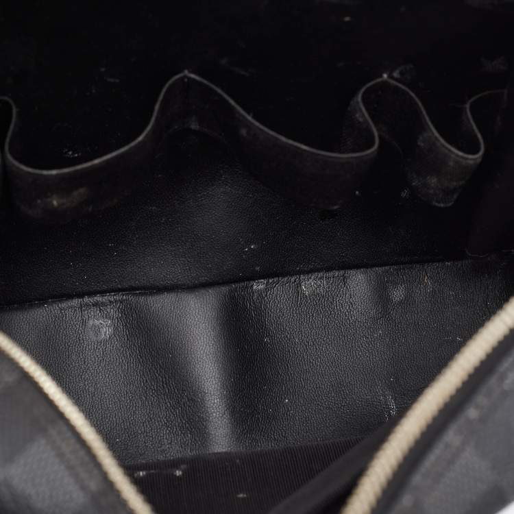 Pre Owned Louis Vuitton Toiletry Kit Black Damier Graphite Canvas Pouch