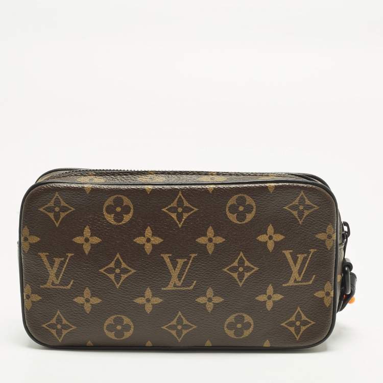 Pre Owned Louis Vuitton Solar Ray Black Monogram Canvas Pochette Bag