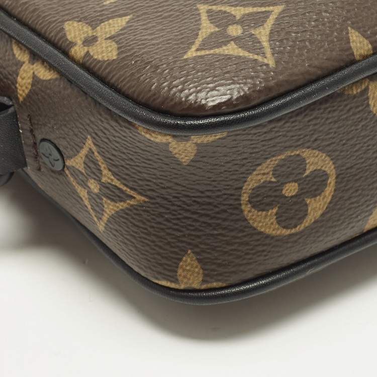 Pre Owned Louis Vuitton Solar Ray Black Monogram Canvas Pochette Bag