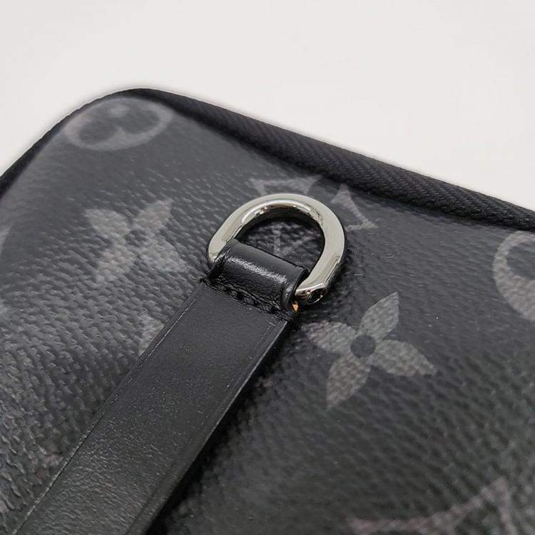 Pre Owned Louis Vuitton Multicolor Coated Canvas Double Phone Pouch 