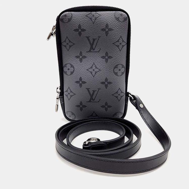Pre Owned Louis Vuitton Multicolor Coated Canvas Double Phone Pouch 