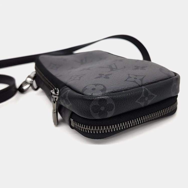 Pre Owned Louis Vuitton Multicolor Coated Canvas Double Phone Pouch 