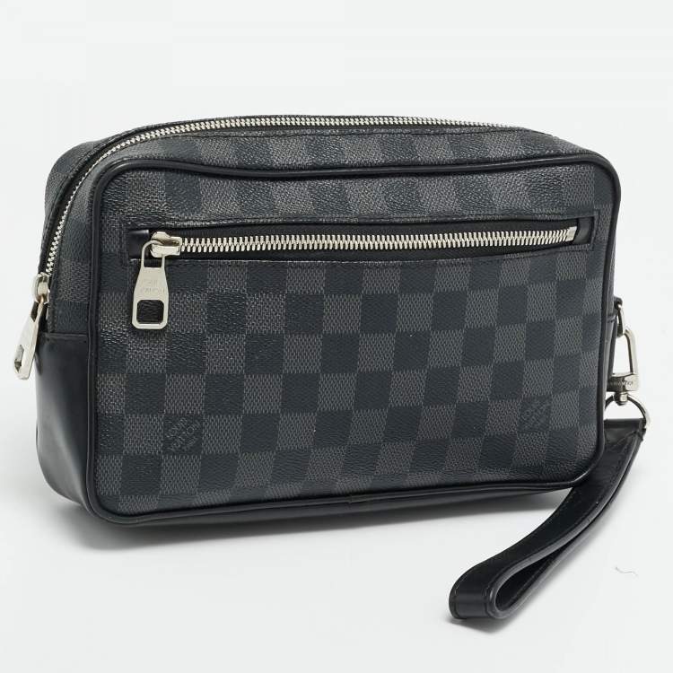 Pre Owned Louis Vuitton Damier Graphite Canvas Kasai Pochette