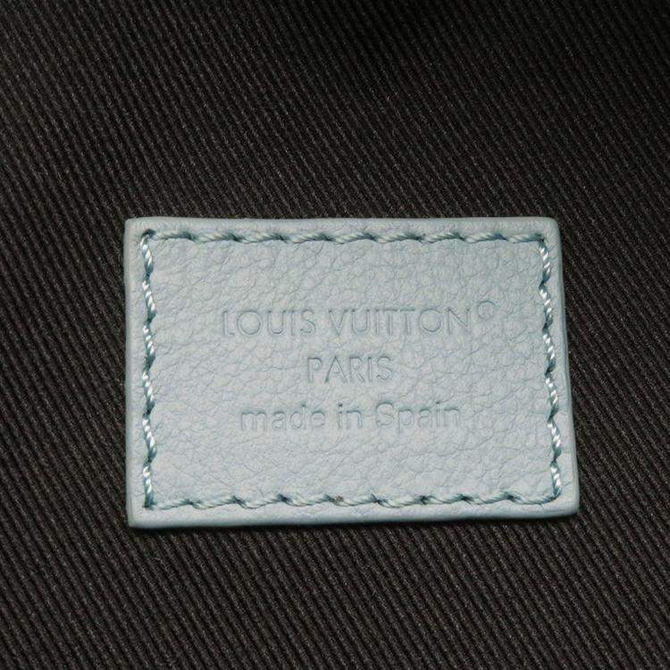 Pre Owned Louis Vuitton Rush Bumbag Blue Ciel Monogram Shadow