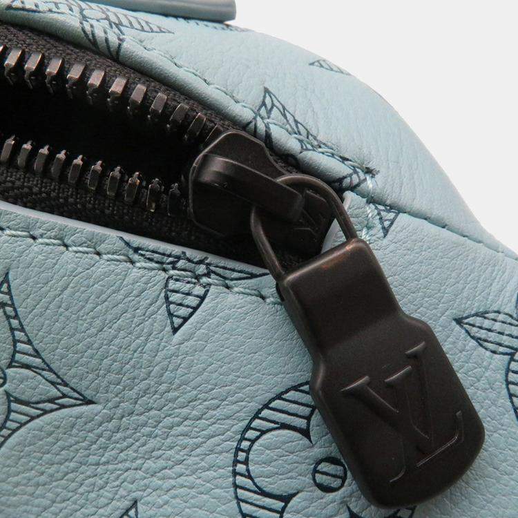 Pre Owned Louis Vuitton Rush Bumbag Blue Ciel Monogram Shadow