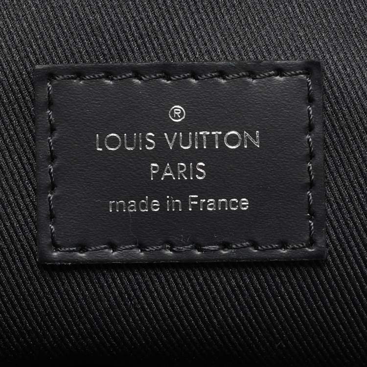 Pre Owned Louis Vuitton Avenue Green Damier Graphite Pixel Canvas Slingbag