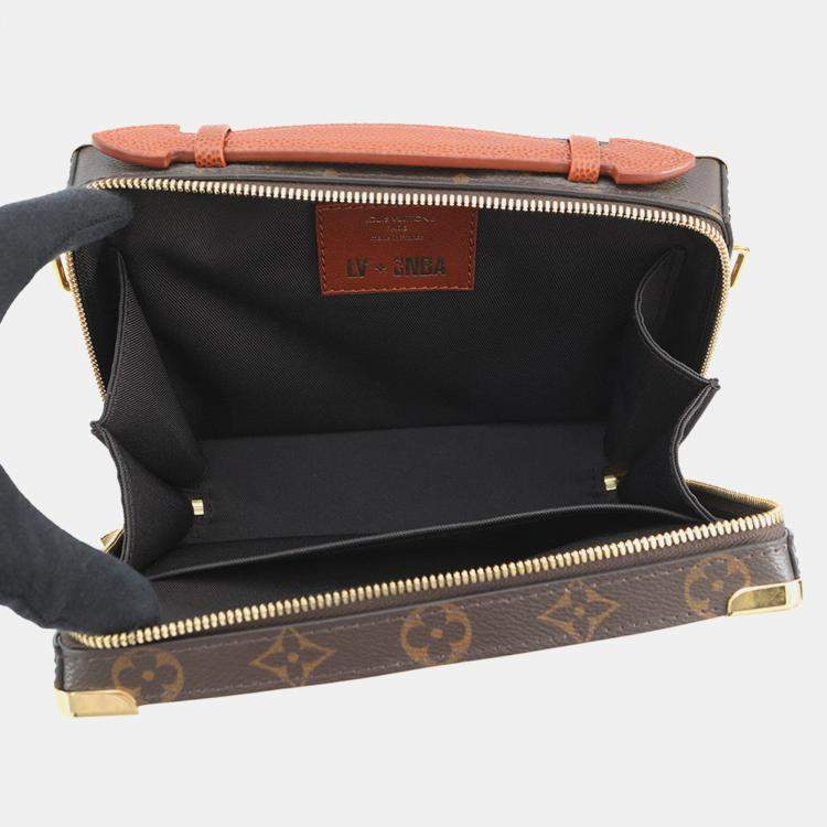 Pre Owned Louis Vuitton Handle Soft Trunk Brown Monogram NBA Collaboration