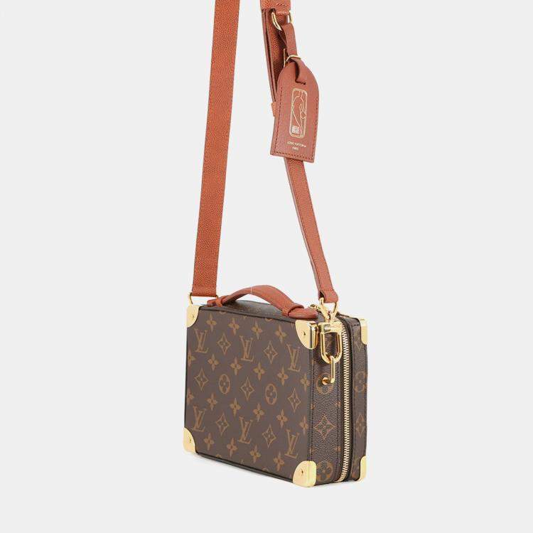 Pre Owned Louis Vuitton Handle Soft Trunk Brown Monogram NBA Collaboration