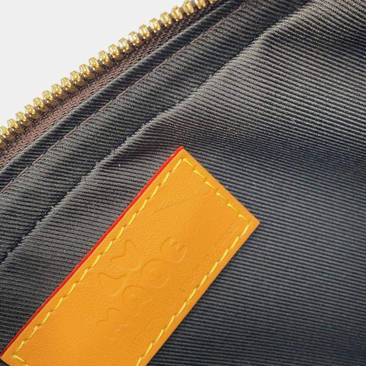 Pre Owned حقيبة لوي فويتون تريو مسنجر بني مونوغرام شريط "لو" مربع