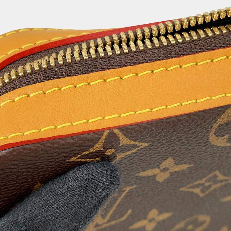 Pre Owned حقيبة لوي فويتون تريو مسنجر بني مونوغرام شريط "لو" مربع