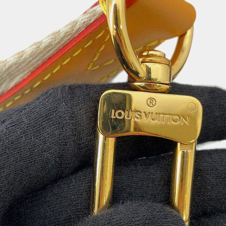 Pre Owned حقيبة لوي فويتون تريو مسنجر بني مونوغرام شريط "لو" مربع