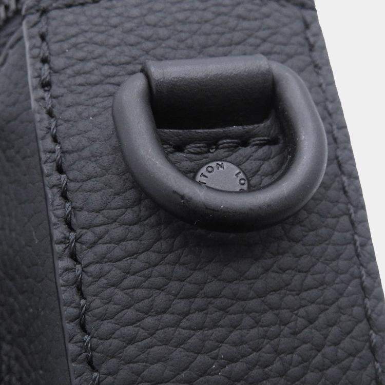 Pre Owned Louis Vuitton Pilot Wearable Wallet Noir Leather Lv Aerogram
