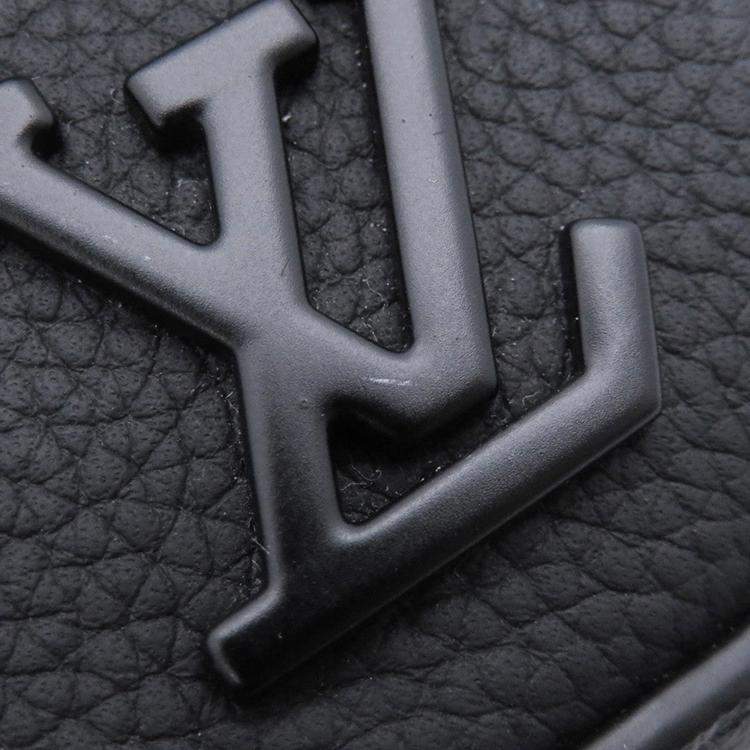 Pre Owned Louis Vuitton Pilot Wearable Wallet Noir Leather Lv Aerogram