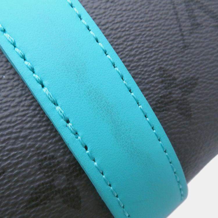 مملوكة مسبقًا حقيبة لويس فيتون كييبول باندولير فيروزي/نوير مونوجرام إكليبس ريفيرس حجم خمسة وعشرون