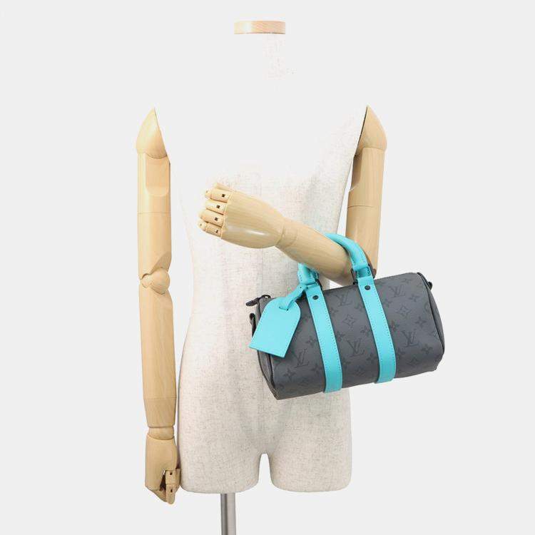 مملوكة مسبقًا حقيبة لويس فيتون كييبول باندولير فيروزي/نوير مونوجرام إكليبس ريفيرس حجم خمسة وعشرون