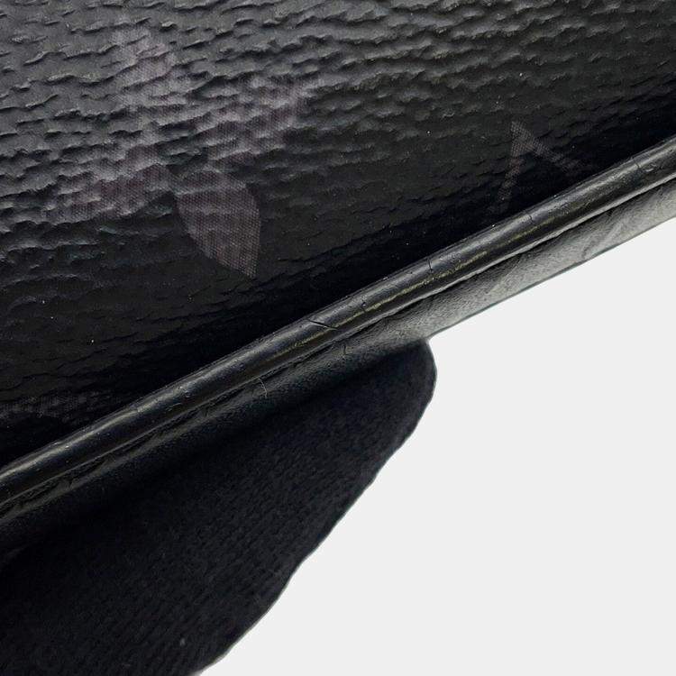 Pre Owned Louis Vuitton Zippyxl Noir Monogram Eclipse