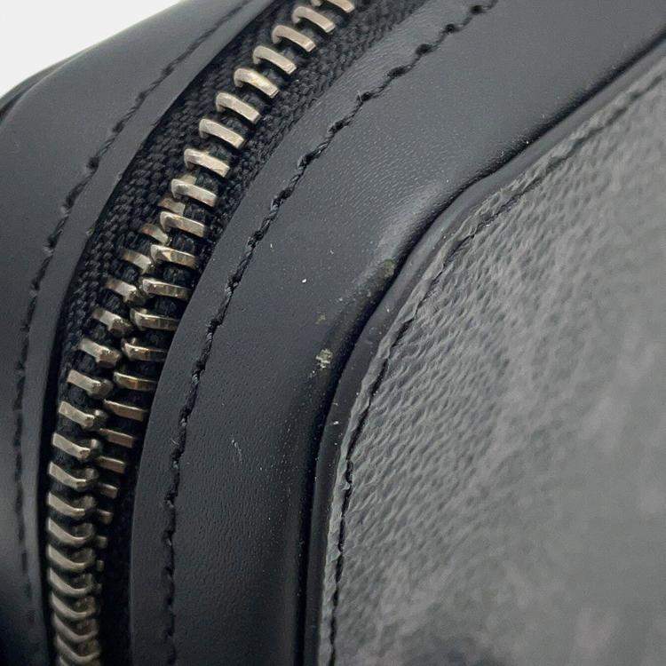 Pre Owned Louis Vuitton Zippyxl Noir Monogram Eclipse