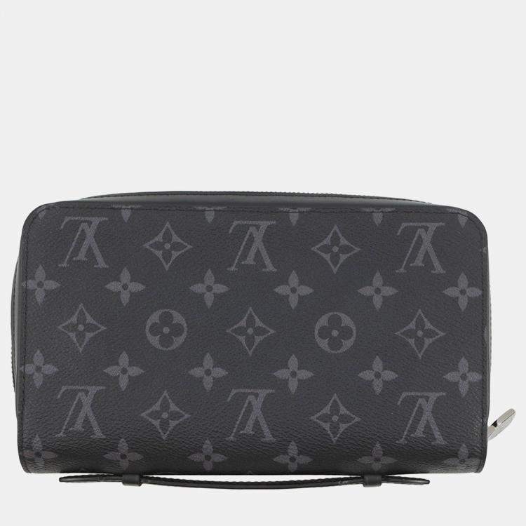 Pre Owned Louis Vuitton Zippyxl Noir Monogram Eclipse
