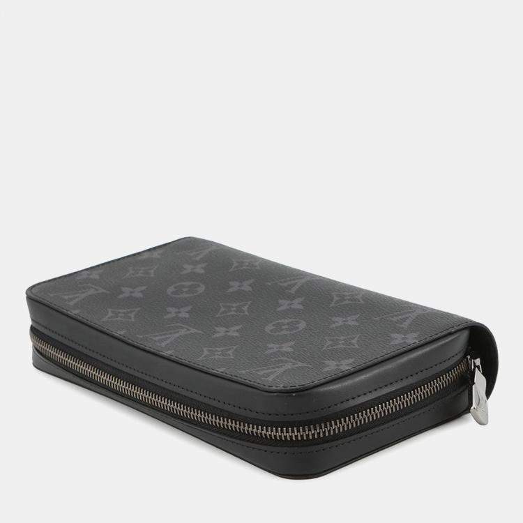 Pre Owned Louis Vuitton Zippyxl Noir Monogram Eclipse