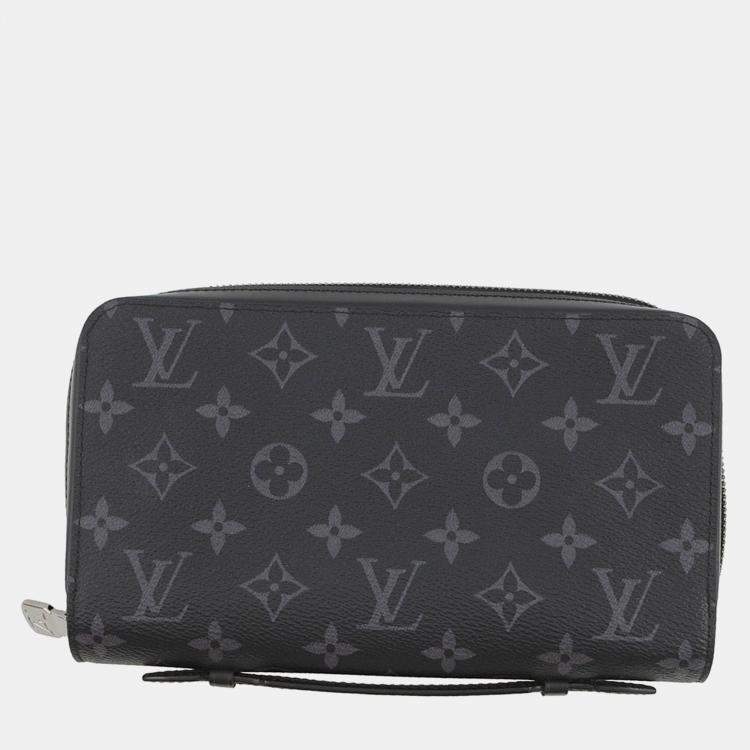Pre Owned Louis Vuitton Zippyxl Noir Monogram Eclipse