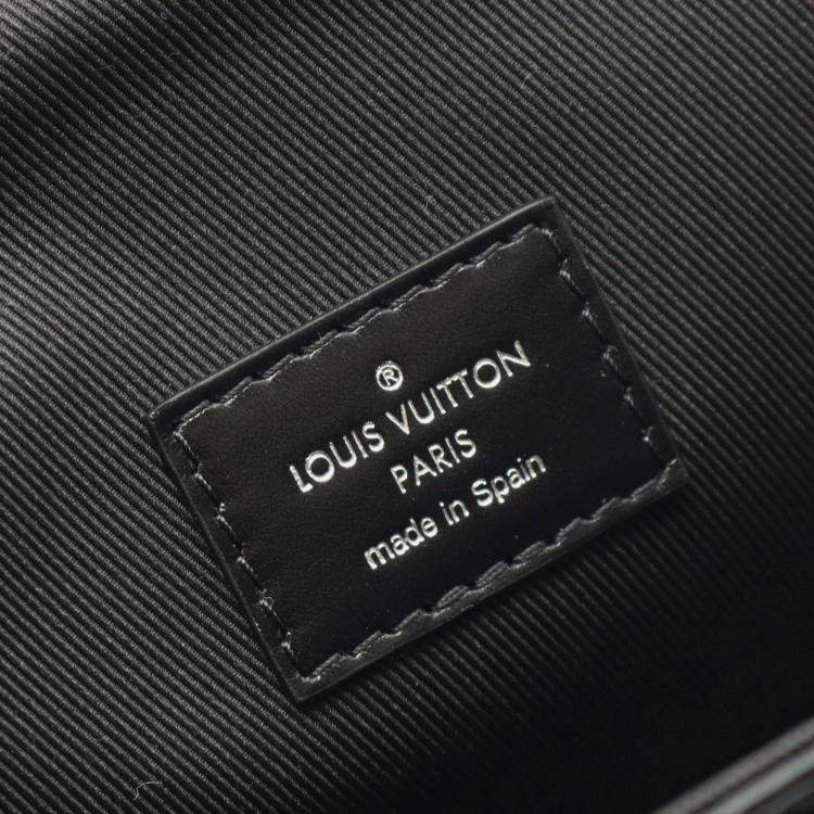 Pre Owned Louis Vuitton Cargo Wearable Wallet Shoulder Bag Leather Black