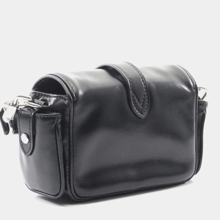 Pre Owned Louis Vuitton Cargo Wearable Wallet Shoulder Bag Leather Black