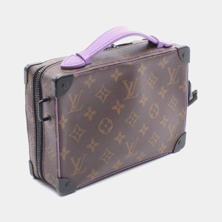 مملوكة مسبقًا Louis Vuitton Soft Trunk Handbag With Handle Coated Canvas And Leather Monogram Macassar Brown Purple