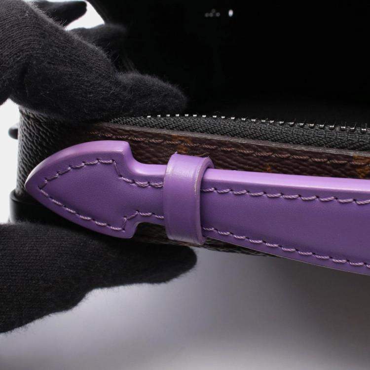 مملوكة مسبقًا Louis Vuitton Soft Trunk Handbag With Handle Coated Canvas And Leather Monogram Macassar Brown Purple