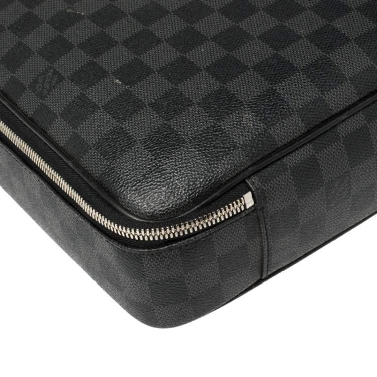 Pre Owned Louis Vuitton Damier Graphite Canvas Steeve Briefcase Bag