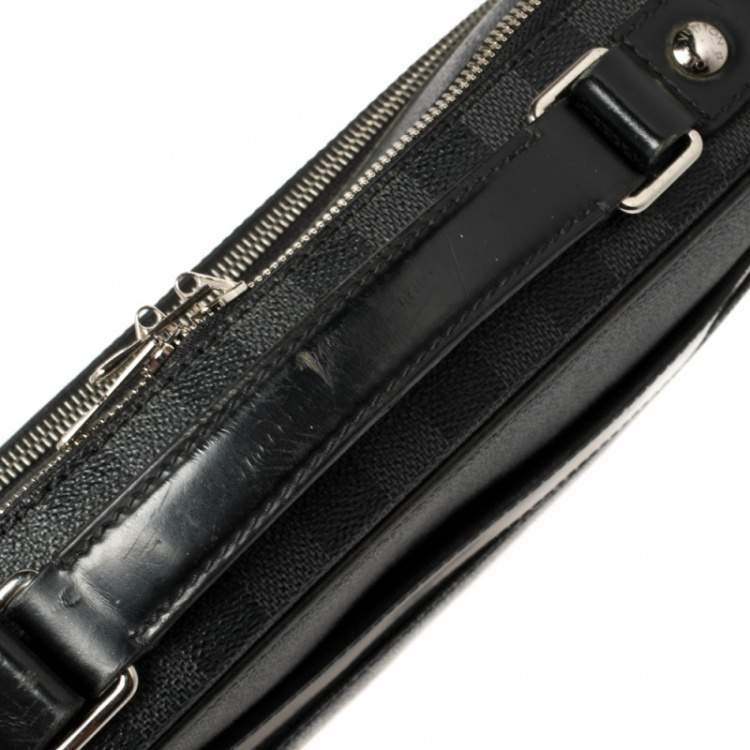 Pre Owned Louis Vuitton Damier Graphite Canvas Steeve Briefcase Bag