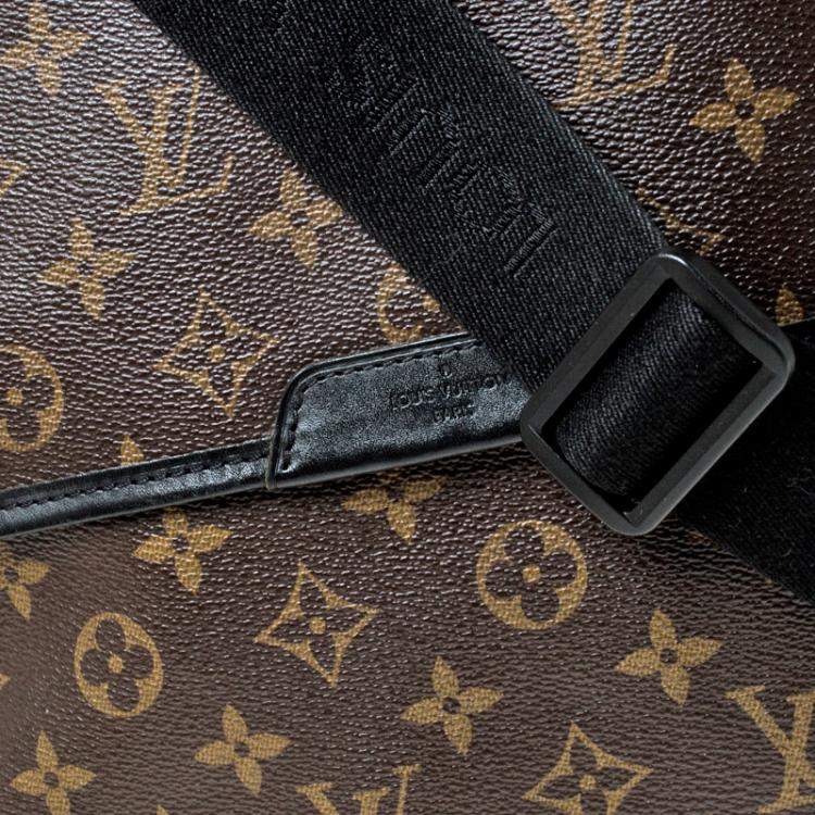 Pre Owned Louis Vuitton Monogram Macassar Canvas Bass MM Bag