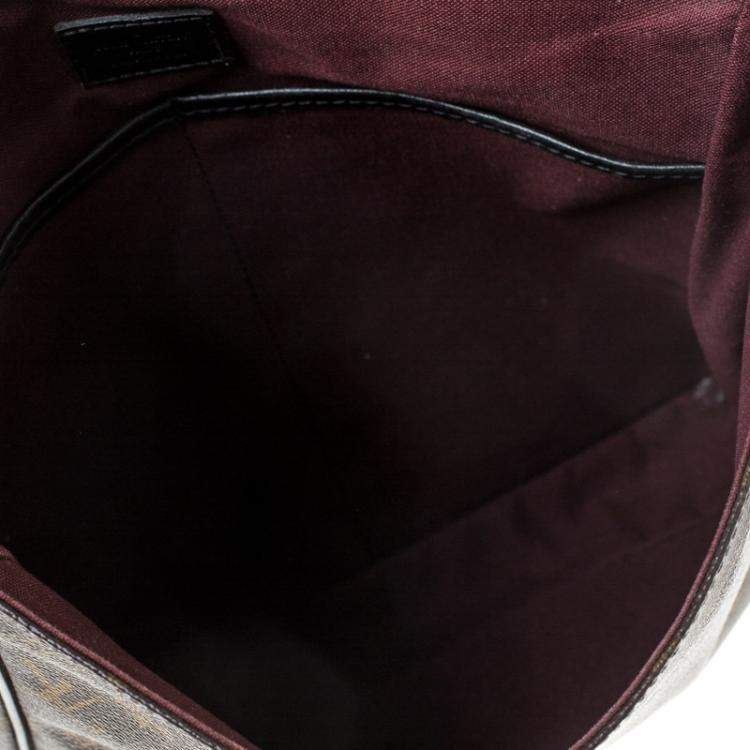 Pre Owned Louis Vuitton Monogram Macassar Canvas Bass MM Bag