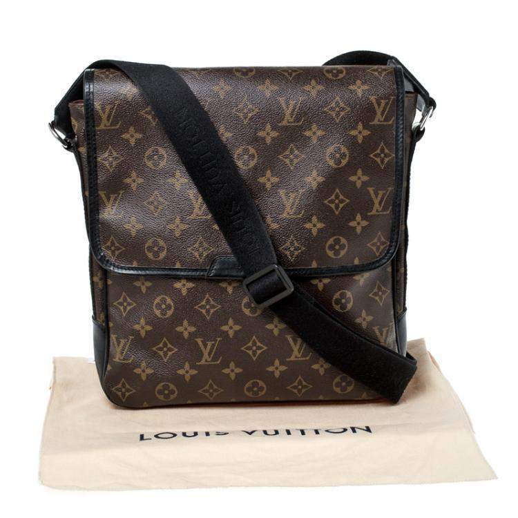 Pre Owned Louis Vuitton Monogram Macassar Canvas Bass MM Bag